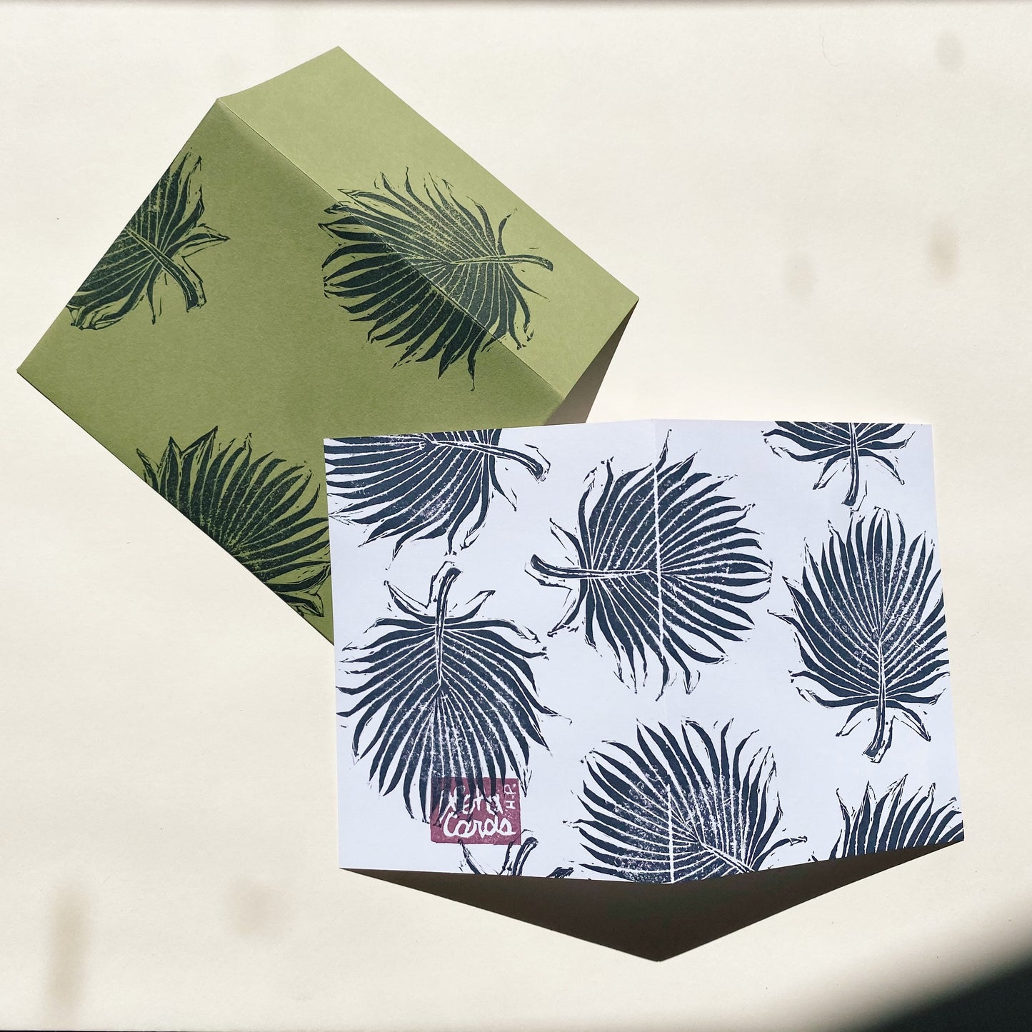 Hand Printed Aloha Card