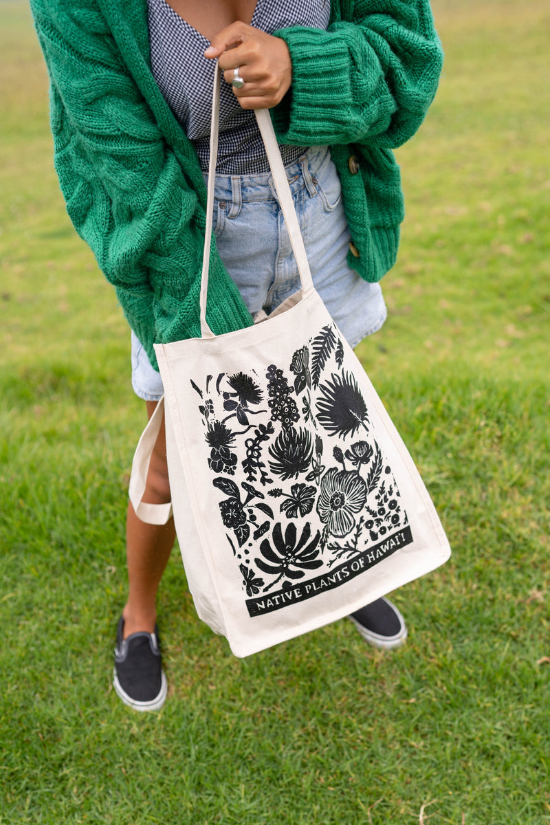 Tote Bag, Folk Art Hen & Flowers Okinawa Bag