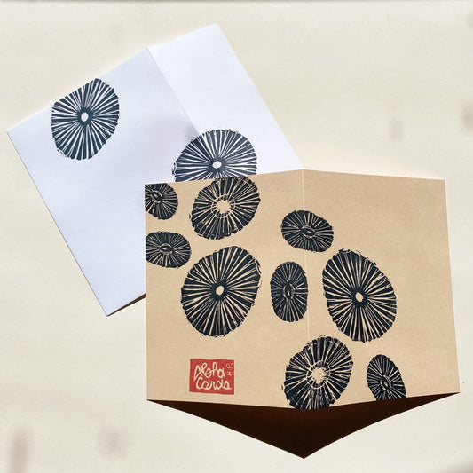 Hand Printed Aloha Card