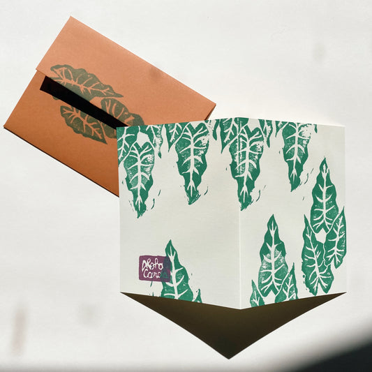 Hand Printed Aloha Card