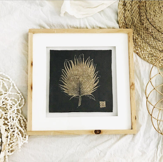 Loulu Palm Frond in Shadow Box