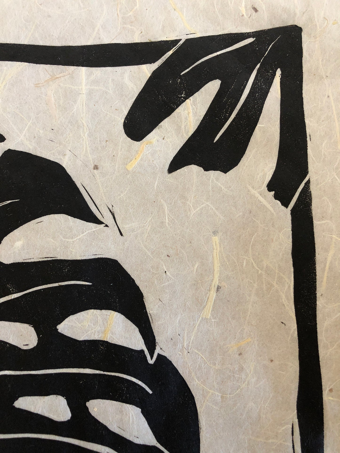 MONSTERA • Black on White