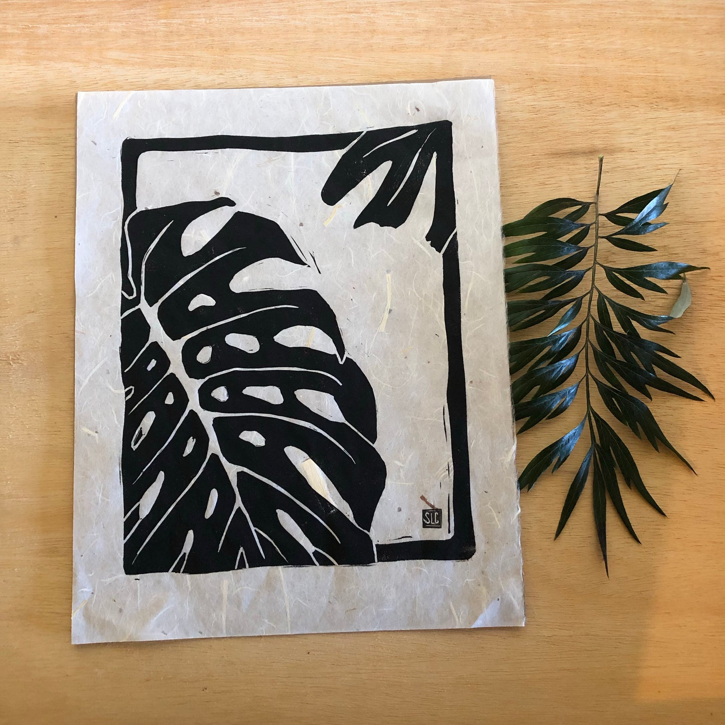 MONSTERA • Black on White